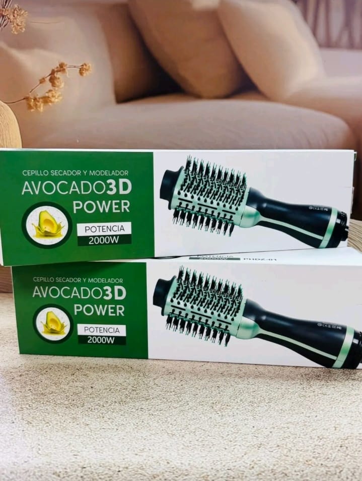 Cepillo secador de aguacate Kali Hair 3 en 1